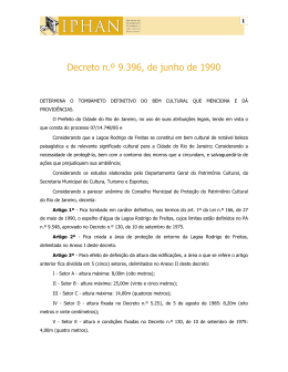 Decreto n.º 9.396, de junho de 1990