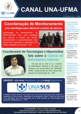 canal 1.indd - UNA-SUS/UFMA - Universidade Federal do Maranhão