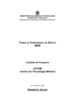 Baixar PDF - Centro de Tecnologia Mineral