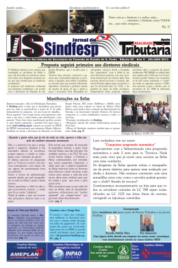 Jornal de Julho/Agosto 2013 - sindicato dos funcionários da
