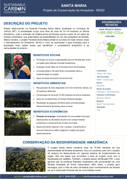 projeto Florestal Santa Maria