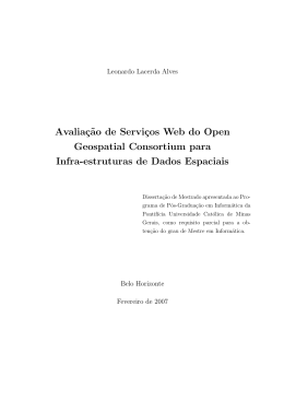 Avaliação de Serviços Web do Open Geospatial Consortium para
