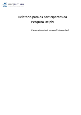 Relatório para os participantes da Pesquisa Delphi