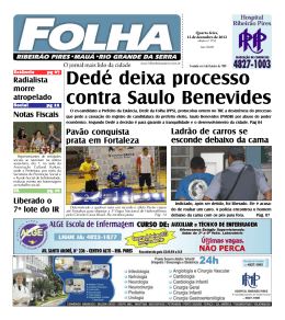 Edição: 1755 De - Folha Ribeirão Pires