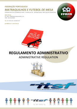 regulamento administrativo - Federação Portuguesa de Matraquilhos