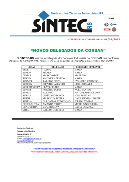 CorsanCom2015 - Sintec-RS
