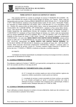 Termo Aditivo Nº. 002/2015 ao Contrato Nº. 088/2014.