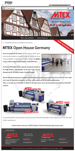 MTEX Open House Germany
