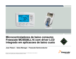 Microcontroladores de baixo consumo Freescale
