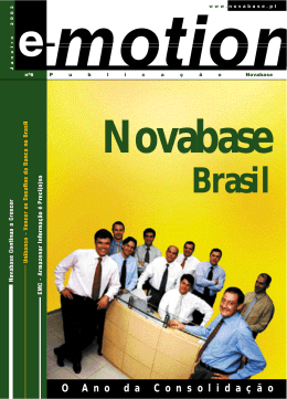 Novabase Brasil OA noda C onsolida ç ã o