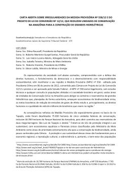 Medida Provisória - Instituto Socioambiental