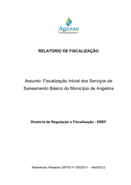 Angelina - Agência de Regulação de Serviços Públicos de Santa