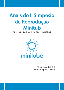 Anais II SIMPOSIO MINITUB 2011