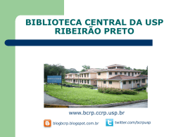 BIBLIOTECA CENTRAL DA USP DE RIBEIRÃO PRETO
