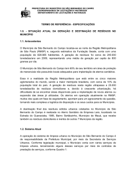 Consulta Pública sobre a usina de São Bernardo do Campo