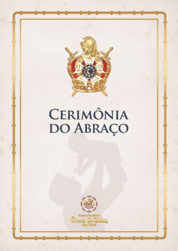 cerimônia do abraço - Grande Capítulo do Estado de Minas Gerais
