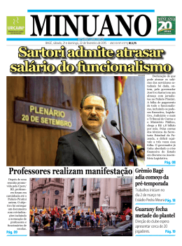 Sartori admite atrasar salário do funcionalismo