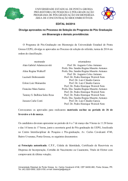 Edital 04/2014 - Universidade Estadual de Ponta Grossa