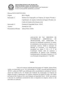 Processo PGT/CCR/nº 9532/2014 - Ministério Público do Trabalho