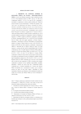Resolução CSDP Nº 001/2015 - Defensoria Pública do Paraná