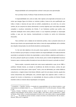 FACHIN Responsabilidade civil contemporânea no Brasil notas
