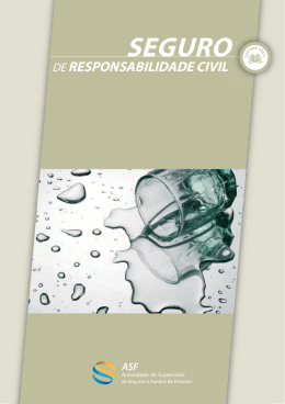Brochura sobre seguro de responsabilidade civil