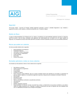 Documento Pré-Contratual Responsabilidade Civil Profissional