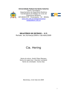 Relatório - 2 de 3 - Universidade Federal de Santa Catarina