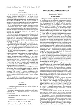 Decreto-Lei n.º 25/2013