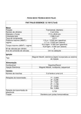 FIAT PALIO ESSENCE 1.6 16V E.TorQ Motor Posição