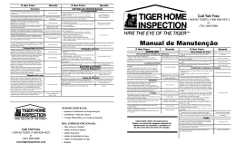 Manual de Manutenção da Tiger Home Inspection