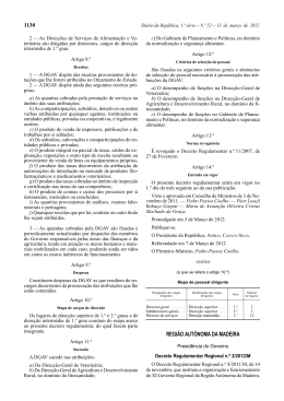 Decreto Regulamentar Regional n.º 2/2012/M