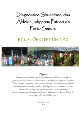 Diagnóstico Situacional das Aldeias Indígenas PS