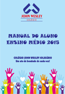 manual do aluno - Colégio John Wesley