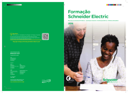 Catálogo de formação Schneider Electric 2014