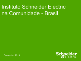 Instituto Schneider Electric na Comunidade - Brasil
