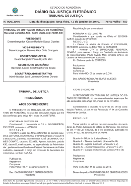 12 - Tribunal de Justiça de Rondônia