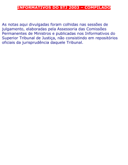 Informativo de 2003 - Procuradoria Geral do Estado de São Paulo