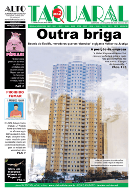 FÉRIAS! - Jornal Alto Taquaral