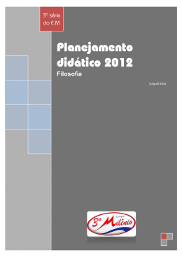 Planejamento didático 2012
