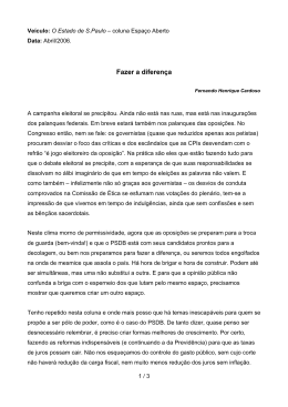 Fazer a diferença - Instituto Fernando Henrique Cardoso