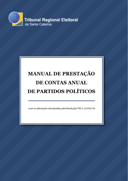 manual de prestação de contas anual de partidos políticos