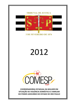 Relatório Anual COMESP de 2012