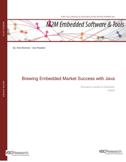 Brewing Embedded Market Success with Java
