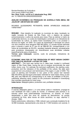 Revista Brasileira de Fruticultura Print version ISSN 0100