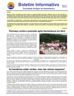 Boletim Informativo Edição V - Associação Amigos de Itamambuca