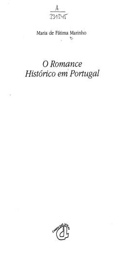 O Romance Histórico em Portugal