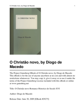 O Christão novo, by Diogo de Macedo