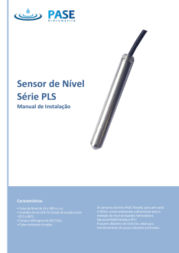 Sensor de Nível Série PLS