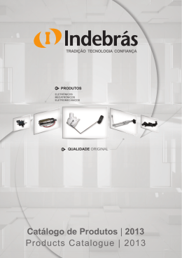 Catálogo de Produtos | 2013 Products Catalogue | 2013